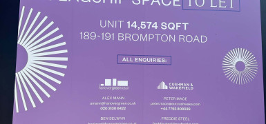 14,574 sq ft to let at 189-191 Brompton Road in Knightsbridge