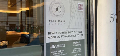 Newly refurbished offices to let at 50 Pall Mall